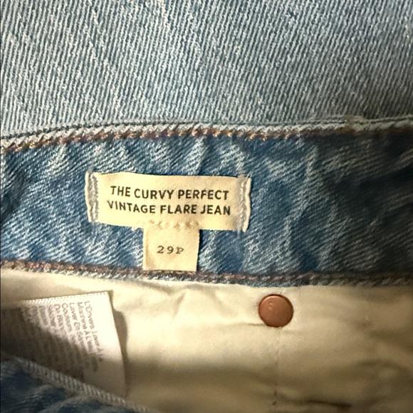Madewell Curvy Perfect Vintage Flare Blue Women's Jeans 29P - Picture 6 of 10